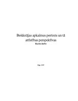 Referāts 'Bolderājas apkaimes portrets un tā attīstības perspektīvas', 1.