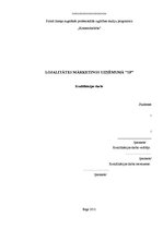 Referāts 'Lojalitātes mārketings uzņēmumā "SF"', 1.