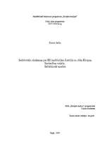 Referāts 'Iedzīvotāju zināšanas par ES institūcijām Latvijā un citās Eiropas Savienības va', 1.