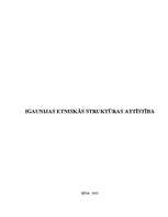 Referāts 'Igaunijas etniskās struktūras attīstība', 1.