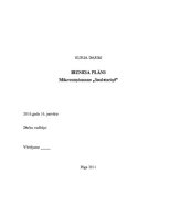 Biznesa plāns 'Mikrouzņēmums "Saulstariņš"', 1.