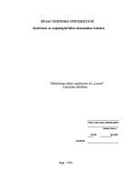 Referāts 'Mārketinga plāns a/s "Laima" šokolades tāfelītem', 1.