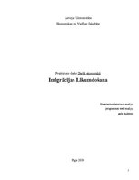 Referāts 'Imigrācijas likumdošana', 1.