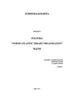 Referāts 'NATO - North Atlantic Treaty Organization', 1.