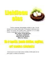 Konspekts 'Lieldienas', 1.