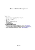 Konspekts 'Administratīvais process', 1.