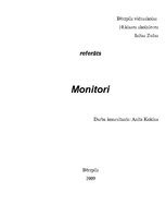 Referāts 'Monitori', 1.