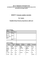 Paraugs 'Lēmumu analīzes metodes. Daudzkritēriju lēmumu pieņemšanas uzdevumi', 1.