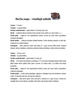 Paraugs 'Darba mape - vizuālajā mākslā', 1.