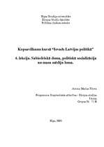 Konspekts 'Sabiedriskā doma, politiskā socializācija un masu mēdiju loma', 1.
