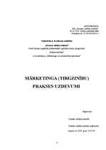 Prakses atskaite 'Mārketinga prakses atskaite', 4.