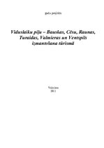 Referāts 'Viduslaiku piļu - Bauskas, Cēsu, Raunas, Turaidas, Valmieras un Ventspils - izma', 1.