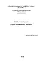 Referāts 'Tehnika – cilvēka draugs vai ienaidnieks?', 1.