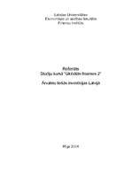 Konspekts 'Ārvalstu tiešās investīcijas Latvijā', 1.