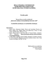 Konspekts 'Digitālie tīklu mediji un tiešsaistes komunikāciju formas', 1.