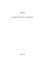 Referāts 'Transporta veida izvēle un transportēšana', 1.
