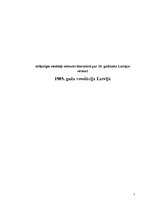 Referāts 'Atšķirīgie viedokļi vēstures literatūrā par 20.gadsimta Latvijas vēsturi. 1905.g', 1.