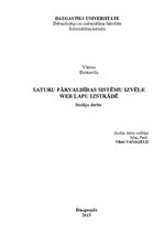 Paraugs 'Saturu pārvaldības sistēmu izvēle Web lapu izstrādē', 1.