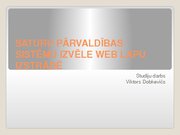 Paraugs 'Saturu pārvaldības sistēmu izvēle Web lapu izstrādē', 25.