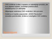 Paraugs 'Saturu pārvaldības sistēmu izvēle Web lapu izstrādē', 41.