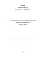 Paraugs 'Integrēta diena ar sensomotorās jomas dominanti', 1.