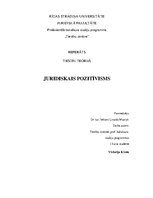 Referāts 'Juridiskais pozitīvisms', 1.
