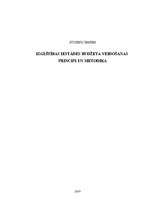 Referāts 'Izglītības iestādes budžeta veidošanas principi un metodika', 1.