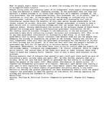 Eseja 'The Economy and the Modern State', 1.