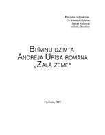 Referāts 'Brīviņu dzimta A.Upīša romānā "Zaļā zeme"', 1.