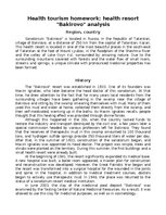 Konspekts 'Health resort "Bakirovo" analysis', 1.