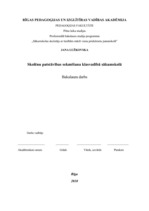 Diplomdarbs 'Skolēnu patstāvības sekmēšana klasvadībā sākumskolā', 1.