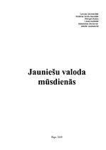 Referāts 'Jauniešu valoda mūsdienās', 1.