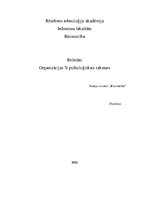 Referāts 'Organizācijas X psiholoģiskais raksturs', 1.