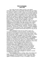 Konspekts 'Reformpedagoģija', 1.