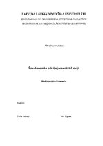 Paraugs 'Ēnu ekonomika pakalpojumu sfērā Latvijā', 1.