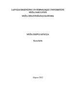 Referāts 'Meža ekspluatācija', 1.