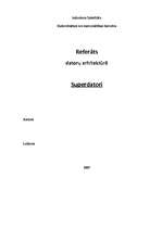 Referāts 'Superdatori', 1.
