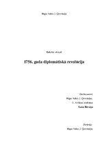 Referāts '1756.gada diplomātiskā revolūcija', 1.