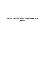 Biznesa plāns 'Biznesa plāns SIA "Sevilla" pirmajam darbības gadam', 1.