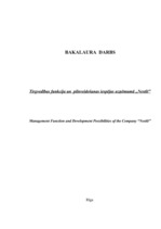 Diplomdarbs 'Tirgvedības funkcijas un pilnveidošanas iespējas uzņēmumā "Nestle"', 1.