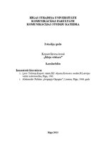 Eseja 'Krievu kultūras fenomens. A.Puškins, Ļ.Tolstojs', 1.