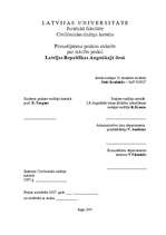 Prakses atskaite 'Pirmsdiploma prakses atskaite par mācību praksi Latvijas Republikas Augstākajā t', 1.
