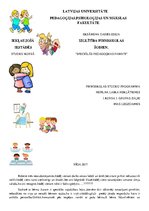 Eseja 'Iekļaujošā izglītība pirmsskolas iestādēs šodien', 1.