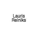 Referāts 'Lauris Reiniks', 1.