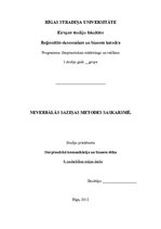 Konspekts 'Neverbālās saziņas metodes saskarsmē', 1.