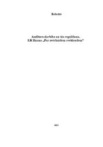 Referāts 'Auditoru darbība un tās regulēšana. LR likums "Par zvērinātiem revidentiem', 1.