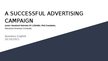 Prezentācija 'A successful advertising campaign', 1.