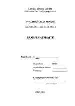 Prakses atskaite 'Kvalifikācijas prakse grāmatvedībā', 1.