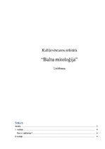 Referāts 'Baltu mitoloģija - Lieldienas', 1.