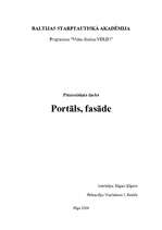 Referāts 'Fasāde', 1.